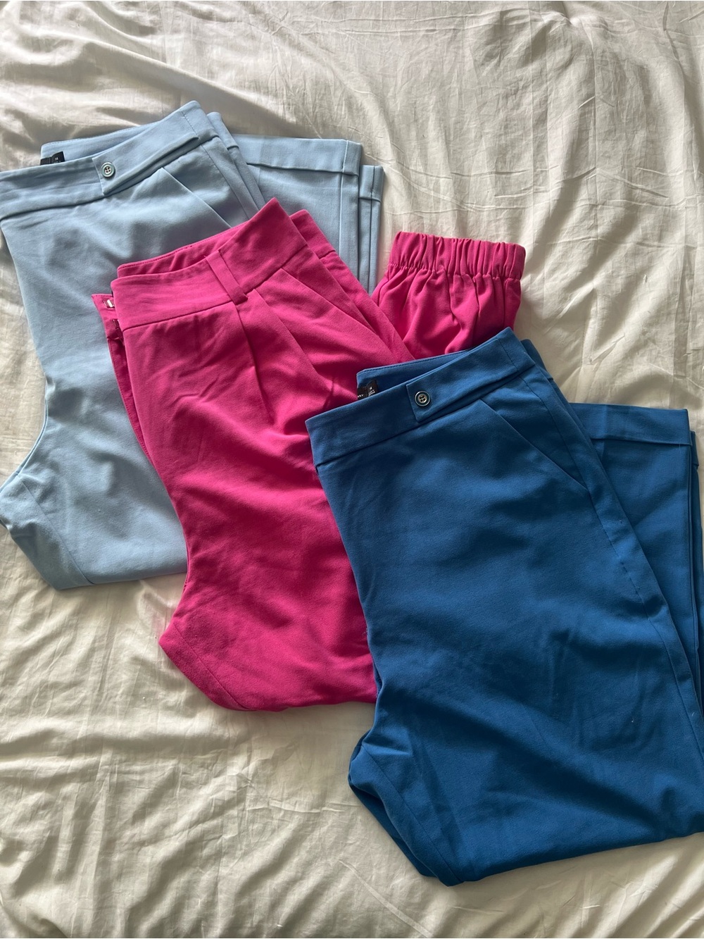 Spring, Summer Colored Casual Dress Work Ankle Pants